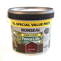 Ronseal Fence Life One Coat Red Cedar - 12L