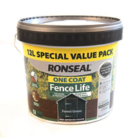 Ronseal Fence Life One Coat Forest Green - 12L