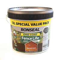 Ronseal Fence Life One Coat Harvest Gold - 12L