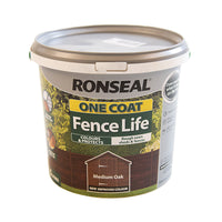 Ronseal Fence Life One Coat Medium Oak - 5L